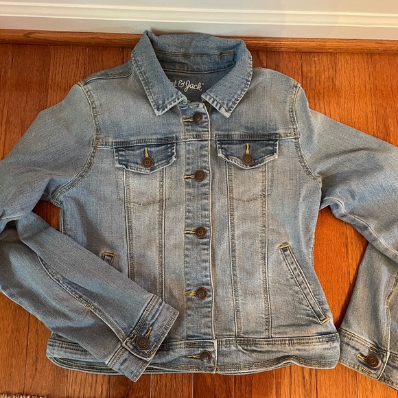 Cat & Jack Girls Jean Jacket size L 10/12 - Picture 1 of 6